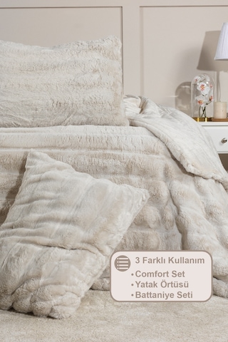 Elart Marsel Comfort Uyku Seti 220x240 Cm Vizon Vizon