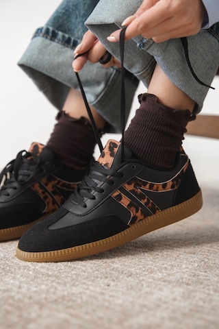 Daxtors Garantili Carina Günlük Ortopedik Kadın Sneaker Spor Ayakkabı Siyah