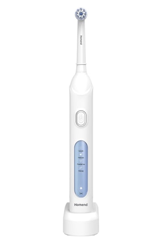 Homend Brushboss 4701h 4 Modlu 21 Gün Kullanım Süreli Akıllı Zamanlayıcılı Şarjlı Diş Fırçası Beyaz Şarjlı