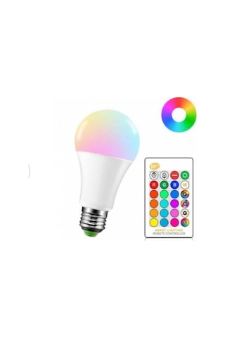 Kumandalı Rgb Led Ampül Disko Topu Robot Işık