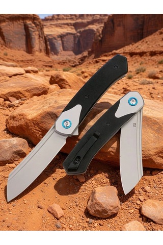 Knivox Browning Premium Black G10 Kabze D2 Çelik Klasik Modern Katlanır Bıçak Siyah