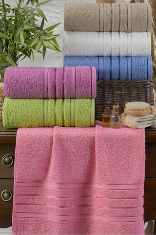 Eponj Home 6lı El Havlu Seti 50x85 Hobby Kahverengi-beyaz-mavi-mürdüm-f.yeşili-pembe Kahverengi-beyaz-mavi-mürdüm-f.yeşili-pembe