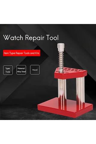 Hha Kırmızı Izle Aracı El Piston Çektirme Sökücü El Seti Tesisatçısı Katı Alaşımlı Çelik Saat Onarım Aracı Kiti İle 10 Plastik Kalıplar