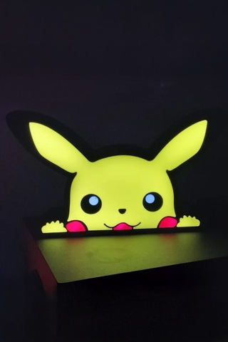 Pikachu Tasarımlı Gece Lambası Çok Renkli
