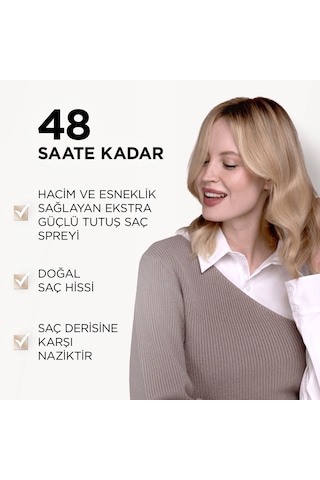 Wellaflex 2 Days Volume 2 Gün Boyunca Hacim Veren Saç Spreyi Extra Strong Hold - 75 Ml