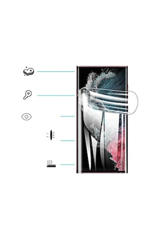 Galaxy S22 Ultra Zore Süper Pet Ekran Koruyucu Jelatin