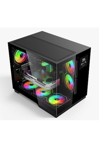 Gametech Prıme Grand 7 Rgb Fanlı Dereceli Akvaryum Oyuncu Kasası