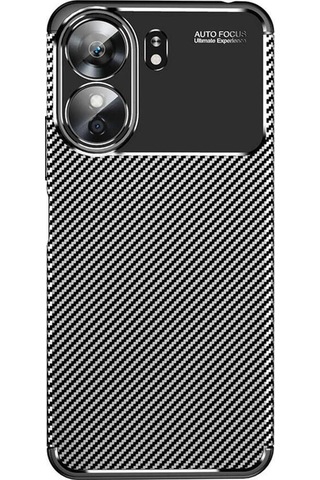 Xiaomi Poco C65 Uyumlu Kılıf Zore Negro Silikon Kapak-siyah