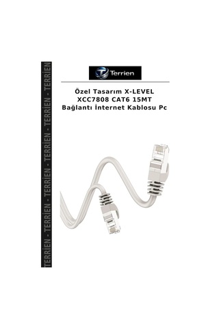 Özel Tasarım X-level Xcc7808 Cat6 15mt Bağlantı İnternet Kablosu Pc