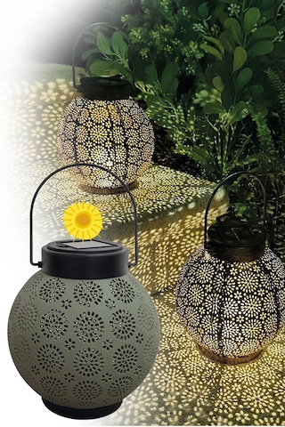 Greentech Güneş Enerjili Dekoratif Led Fener / Askılı Bahçe Feneri / Bahçe Dekorasyon Feneri / GT-SL25G