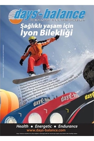 Daysbalance Iyon Yüklü Bileklik Siyah