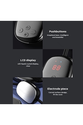 Boyun Masaj Aleti Massagehänge Svart-lcd Svart-lcd Black-lcd Çok Renkli