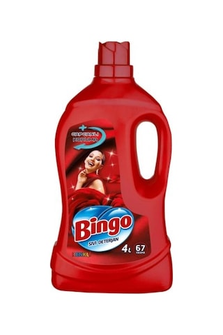 Bingo Renkliler için Sıvı Çamaşır Deterjanı 67 Yıkama 4 x 4 L