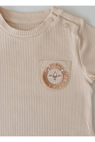 Organik Lion Head 2'li Takım Bej Bej