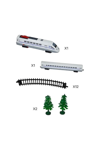 Ctoys 1:43 Hızlı Tren Seti 16 Parça
