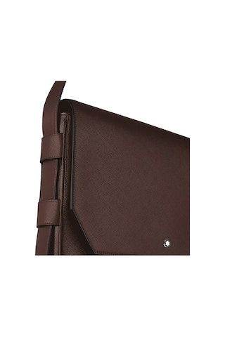 Montblanc Sartorial Deri Postacı Çantası 222931 Kahverengi