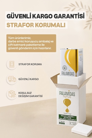 Palamidas Yeni Hasat Soğuk Sıkım Zeytinyağı Teneke 5 L