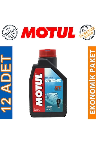 Motul Marine Outboard 2t 1 Lt 2 Zamanlı Tekne Motor Yağı 12 Adet