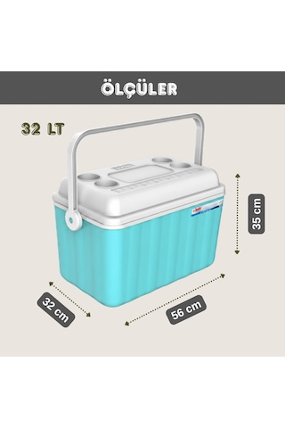 32 Lt Buzluk Termos 1015 Cooler Box Açık Mavi-322