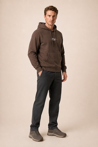 Redline Thenk Yeni Sezon Erkek Regular Fit Kapüşonlu Sweatshirt Kahve