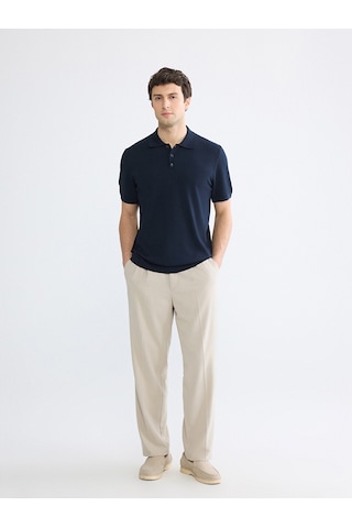 Lcwaıkıkı Classic Lacivert Polo Yaka Erkek Triko Tişört