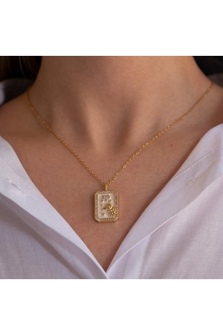 Çelik Kolye Koç Burcu Kolyesi - K-117 Altın