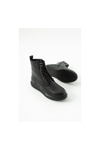 King Shoes Büyük Numara Siyah Bot