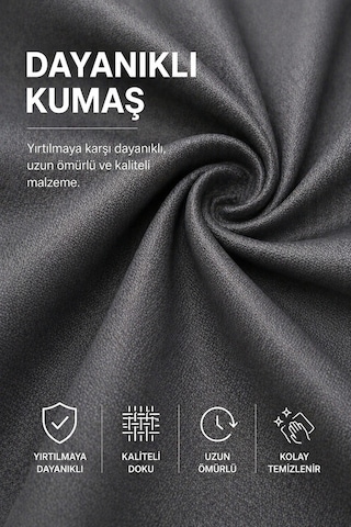 Bahçe Mobilya Brandası 200 150 75 Cm Masa Sandalye Koruma Örtüsü Gri Kılıf Su Geçirmez