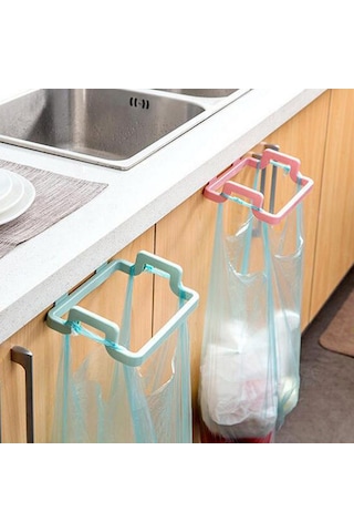 Asılı Çöp Çöp Torbası Tutucu Çöp Rafı Dolap Dolap Depolama Bez Askısı Çöp Kutusu Kutusu Mutfak Aksesuarları Alet Bej