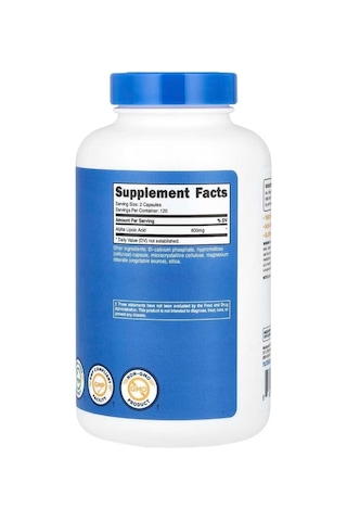 Nutricost Alpha Lipoic Acid 600 Mg 240 Kapsül