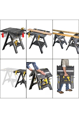 Cat Dh1005 Çok Fonksiyonlu Katlanabilir Çalışma Tezgahı + 2 Adet Tetik İşkence Genel