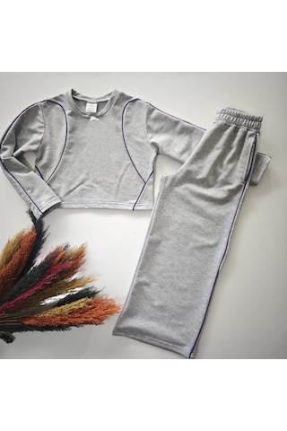 Kız Çocuk 2 Li Takım Gri