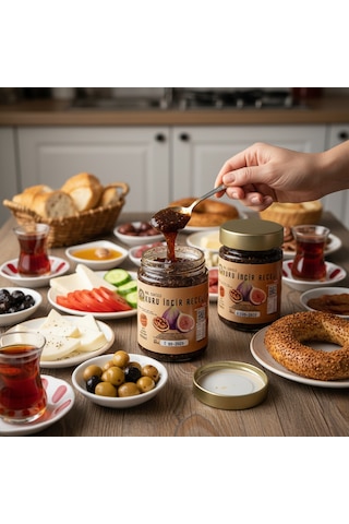 400 Gr %65 Meyveli Doğal Bol Cevizli Kuru İncir Reçeli