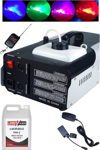 Quenlite Ql-2000Rgb-Lk Sis Makinası 2000 Watt Led Işıklı Uzaktan