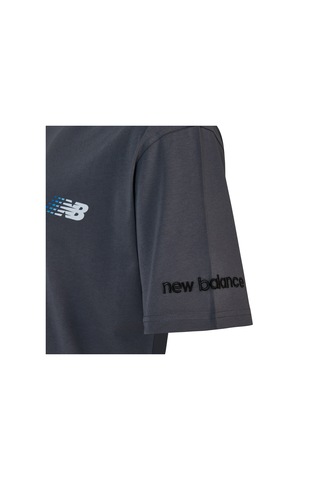 New Balance Nb Lifestyle Men Tshirt Erkek Gri T-shirt - Mnt1644