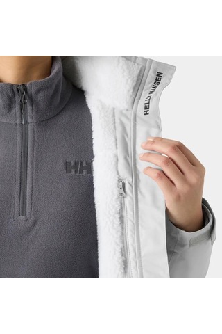 Helly Hansen Crew Hooded Pile Kadın Outdoor Mont-hha.34527 Gri