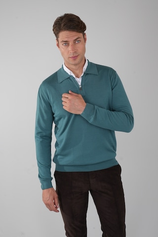 Bisse Polo Yaka Fermuar Detaylı Mint Erkek Yün Triko Tr23knos23211 D50 Mint