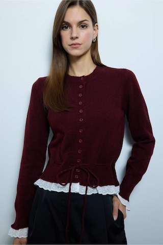 Defacto Slım Fıt Hırka G9990ax26spbr115 Bordo-br115