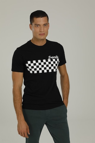 Superfly 22540-Men Tshırt Black Wh Beyaz Erkek Kısa Kol T-Shirt Çok Renkli