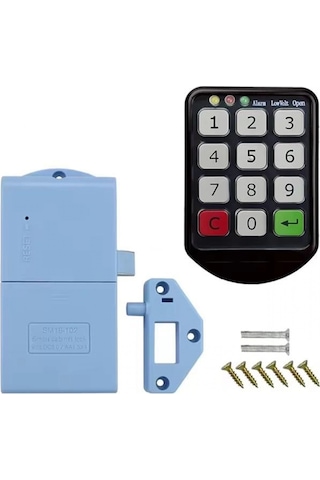 Powermaster Pm-26724 Tuş Şifreli Siyah Çekmece Dolap Kilidi 2'li Paket