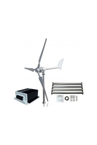 Set İ-700 W 12v Rüzgar Türbini + Hibrit Şarj Kontrol Cihazı + Direk Seti İsta-breeze