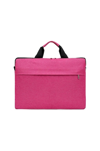 Pembe Trend İş Basit Taşınabilir Laptop Çantası Bir Omuz Laptop Çantası Crossbody Dosya Çantası L