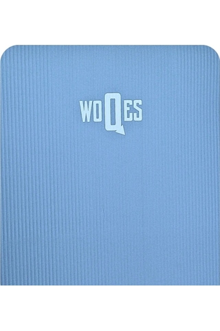 Woqes Konforlu Ve Kaymaz Nbr Yoga Matı 10 Mm Kalınlık Ekstra Destekli Ve Dayanıklı Tasarım Açık Mavi