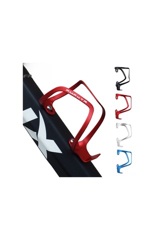 Teltree Alüminyum Ultra Hafif Bisiklet Su Flas Holderı - Dağ Yolu Çekirdekli Bisikletler İçin Güvenli Sabitleme - Kırmızı Kırmızı