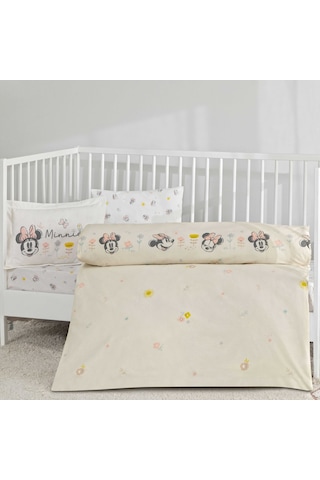 Taç Lisanslı Disney Minnie Mouse Dream Baby Pamuk Bebek Nevresim Takımı 000000001000050723