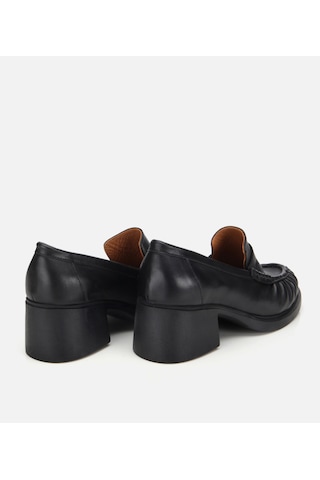 Hotiç Kadın Deri Siyah Büzgülü Kalın Tabanlı Klasik Loafer 01ayh312750a100 01ayh312750a100 Siyah