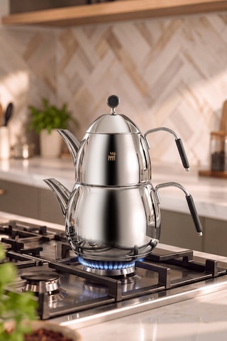 Karaca Powersteel 316+ Ezgi Midi Çaydanlık Takımı 1l & 2,2l Inox