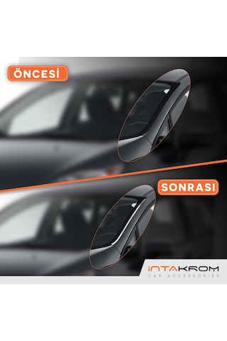 Ford Fiesta Krom Ön Cam Çıtası 2 Parça 2009 - 2017