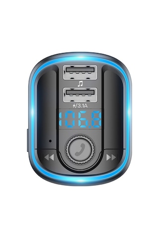 Novahub Bluetooth Fm Verici İle Araba Mp3 Çalar, Hızlı Şarj, Tf & Usb Desteği, Solüsyonlu Ses, Otomatik Kapanma