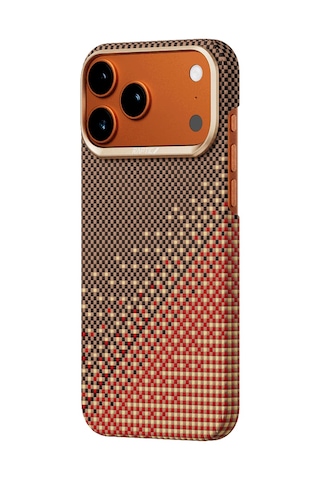 Apple Uyumlu iPhone 17 Pro Max Kılıf M safe Özellikli Raptic Aramid Skin Serenity Serisi Kapak Kahverengi